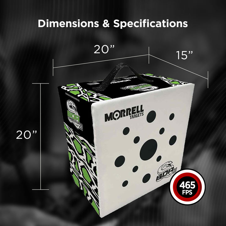 Morrell Targets BOA Compression Foam Archery Target Block, 20 Inch, White/Black
