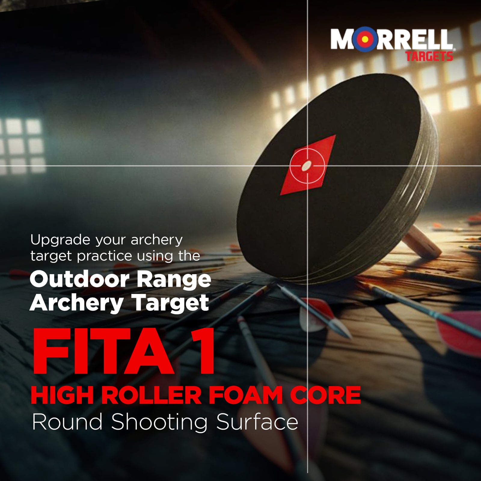 Morrell Targets FITA 1 Outdoor Archery Target w/ High Roller Foam Shooting Core - VMInnovations