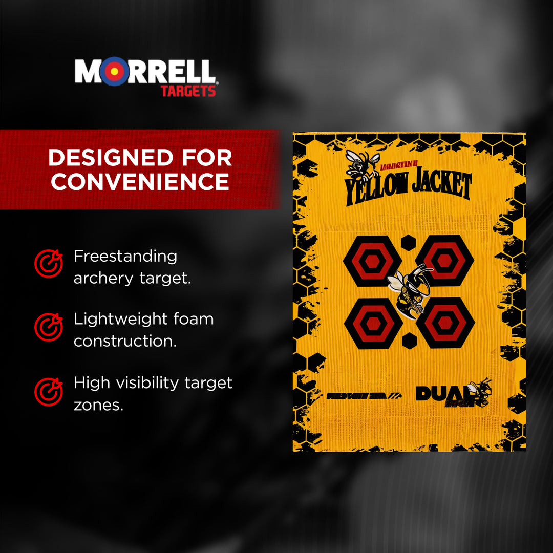 Morrell Yellow Jacket Dual Threat 380 FPS Foam Archery Target Block (Open Box)