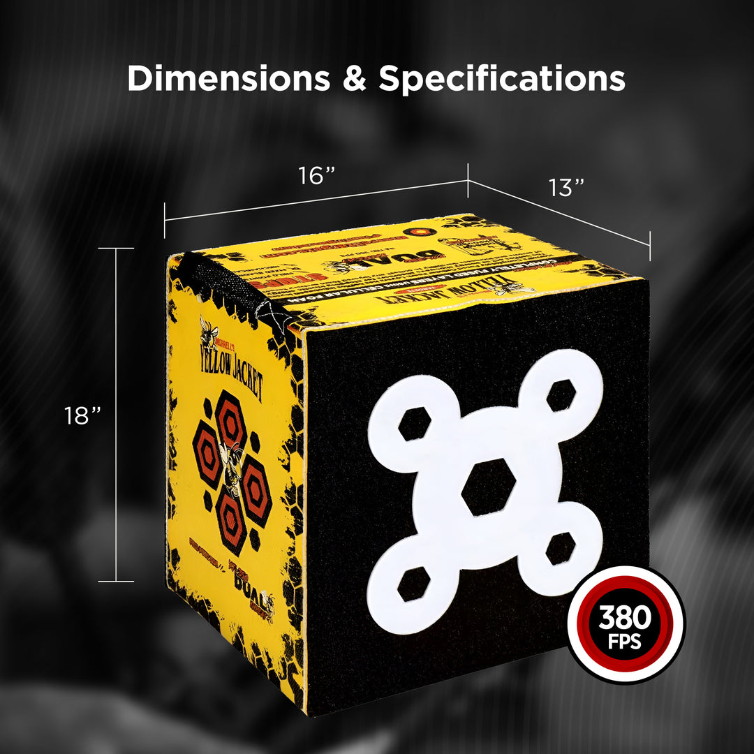 Morrell Yellow Jacket Dual Threat 380 FPS Foam Archery Target Block (Open Box)