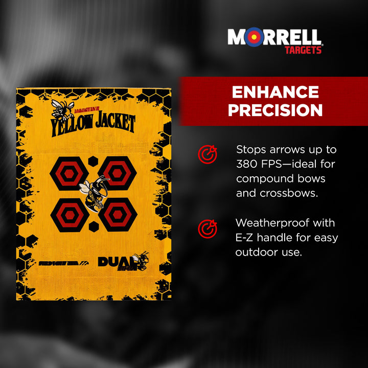 Morrell Yellow Jacket Dual Threat 380 FPS Foam Archery Target Block (Open Box)
