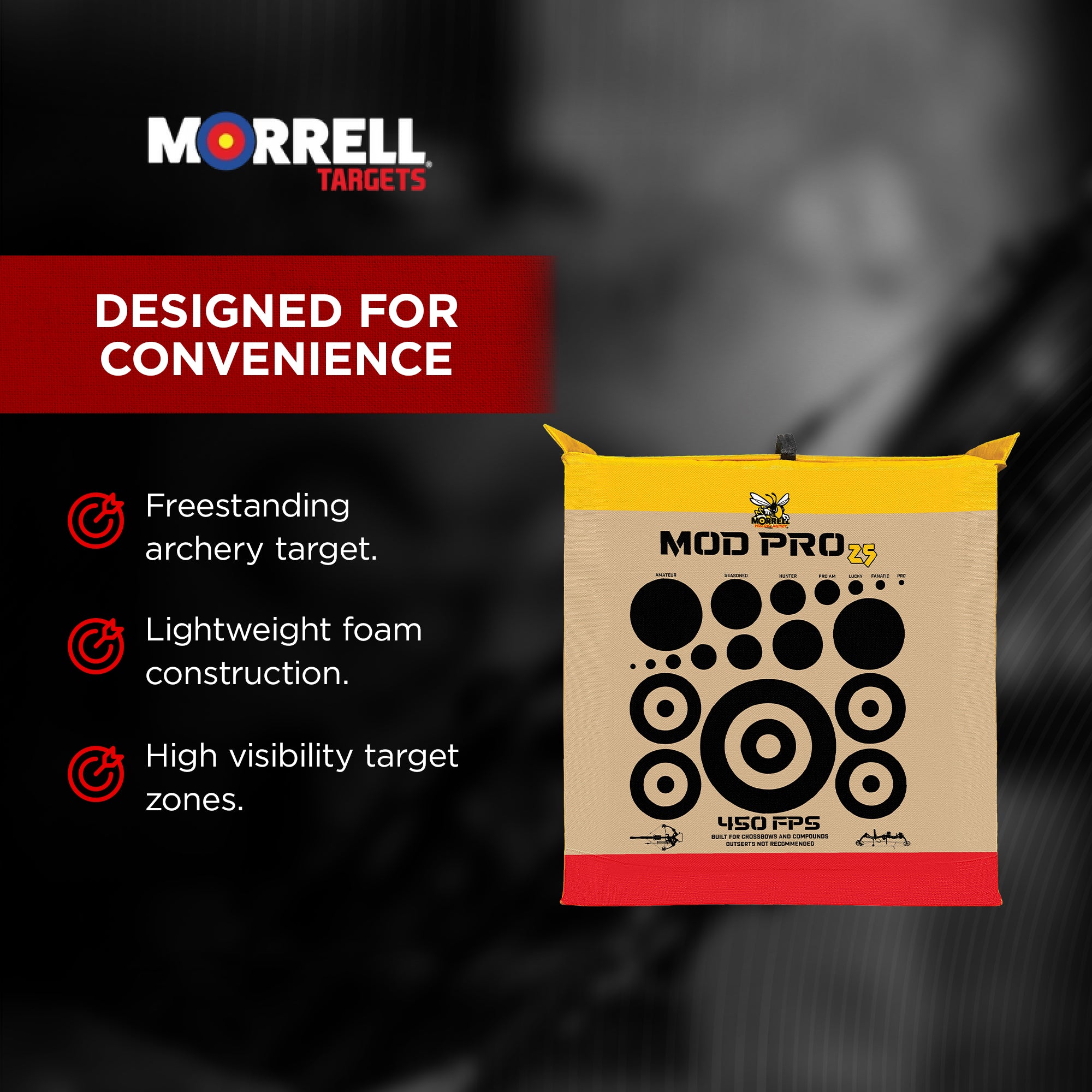 Morrell Yellow Jacket 380 FPS Dual Threat Cube Any Tip Archery Target (Used) - VMInnovations