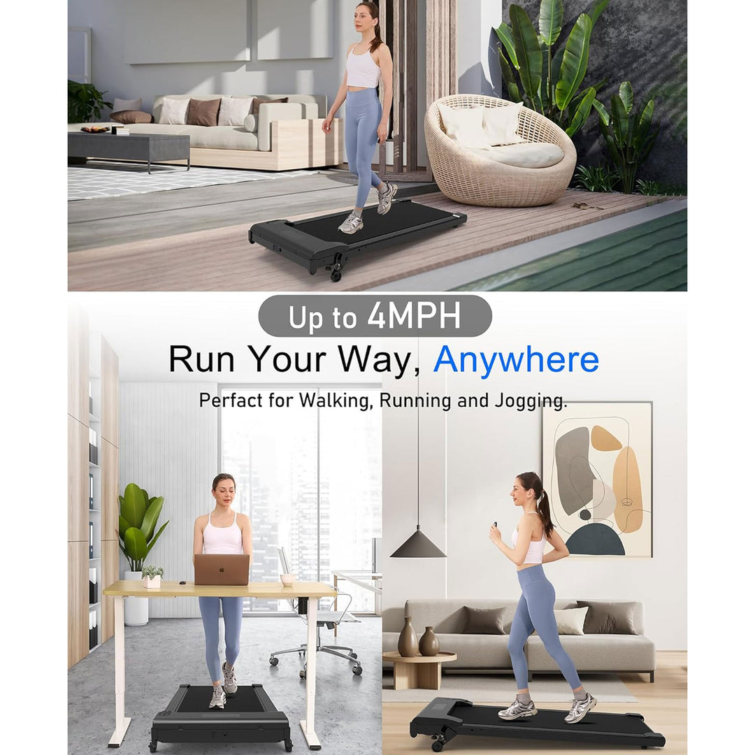 Lichico Walking Pad Under Desk Treadmill, Exercise Machine w/Remote(For Parts)