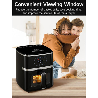Kitchen Elite Digital Compact Air Fryer Oven with Window, 5.28qt (Open Box) - VMInnovations