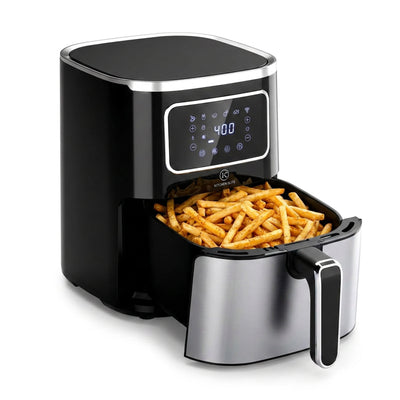 Kitchen Elite Digital Air Fryer Oven, Compact Cooker, 5.28 Qt, Stainless Steel - VMInnovations