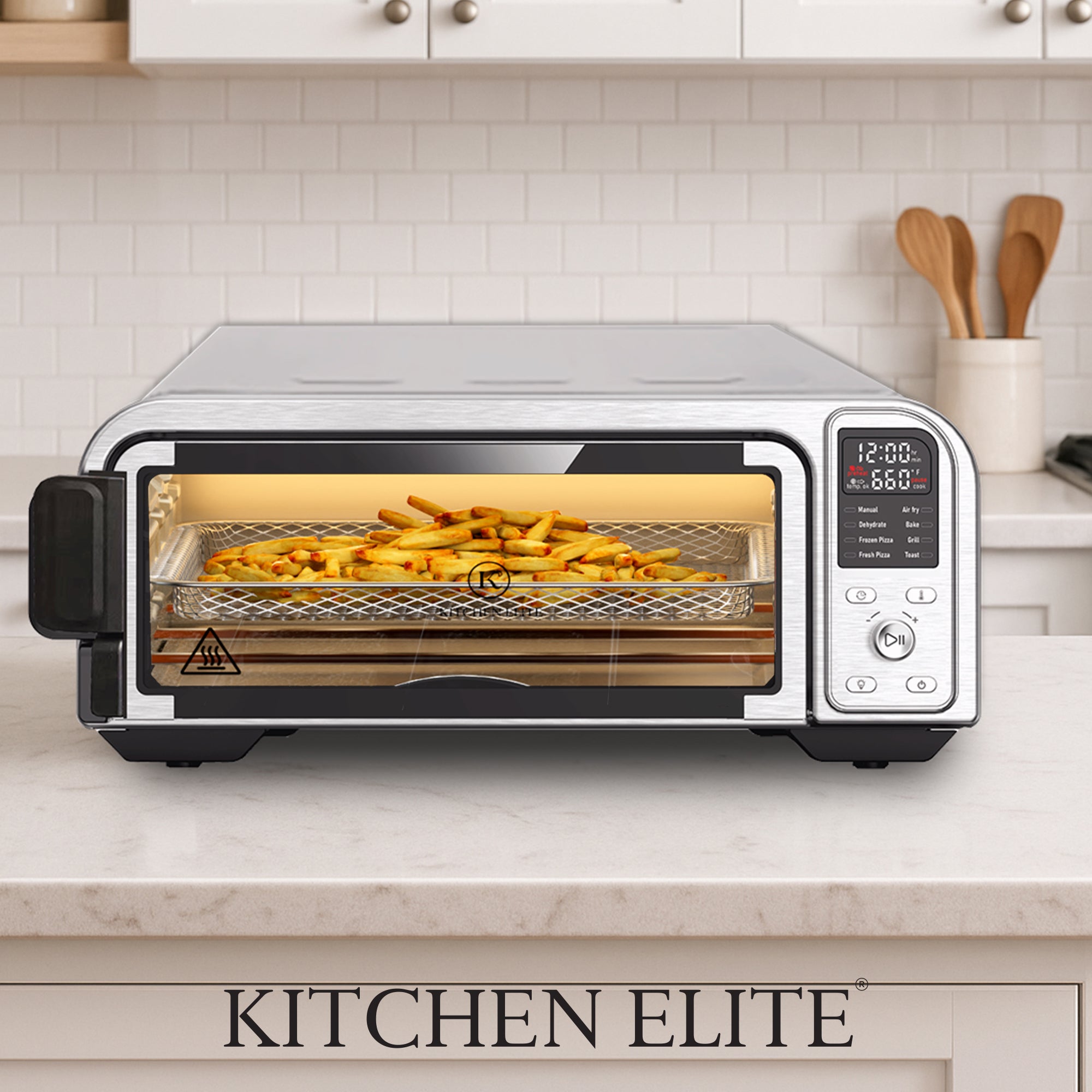 Kitchen Elite 8 in 1 Digital Air Fryer Toaster Convection Pizza Oven (Open Box) - VMInnovations