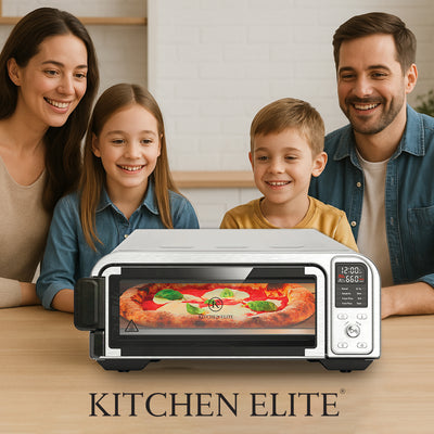 Kitchen Elite 8 in 1 Digital Air Fryer Toaster Convection Pizza Oven, Silver - VMInnovations