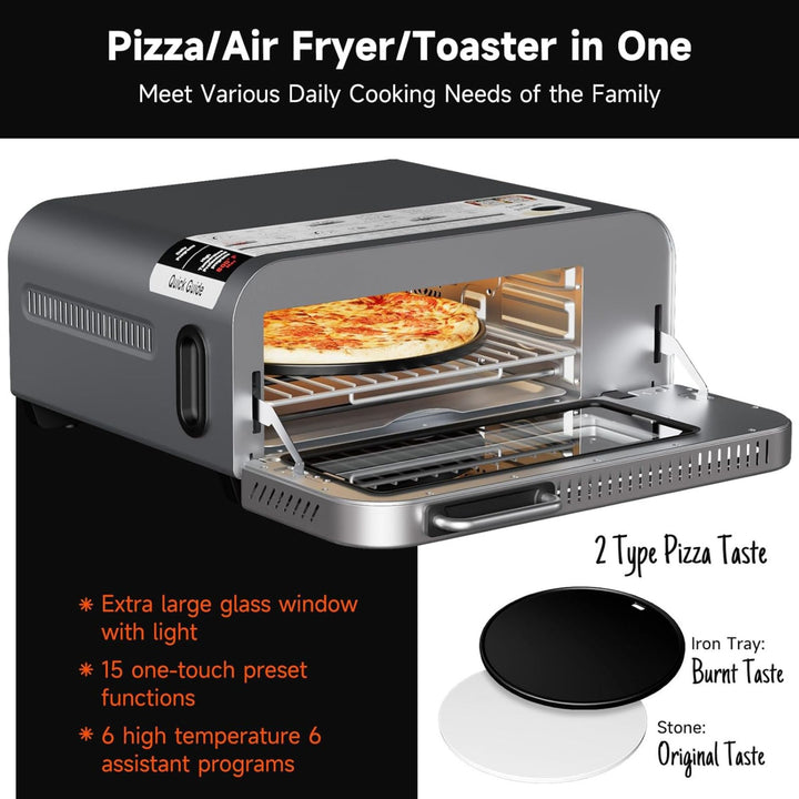 Kitchen Elite 18L Digital Air Fryer Toaster Oven/Convection Pizza Oven(Open Box)