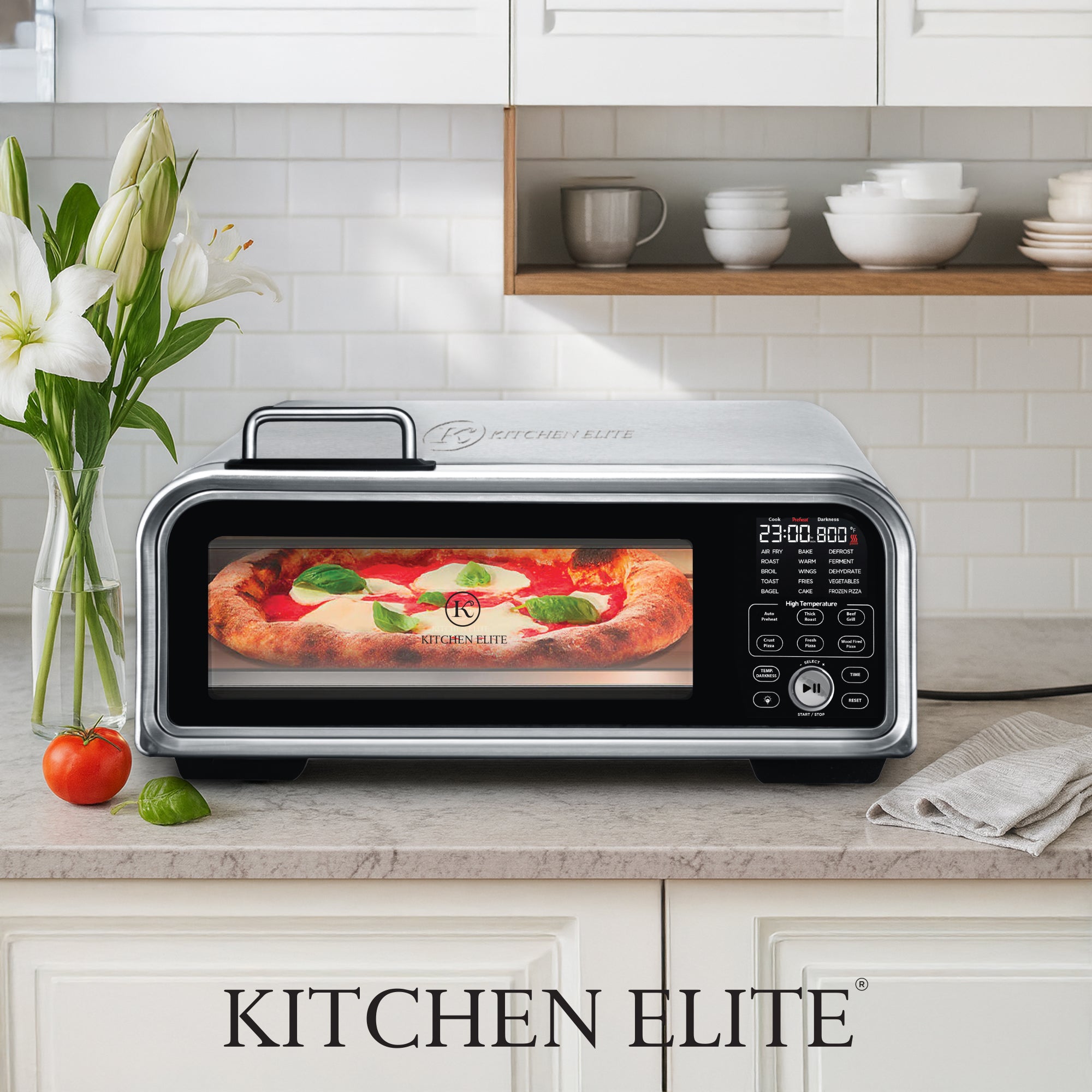 Kitchen Elite 18L Digital Air Fryer Toaster Oven/Convection Pizza Oven(Open Box) - VMInnovations