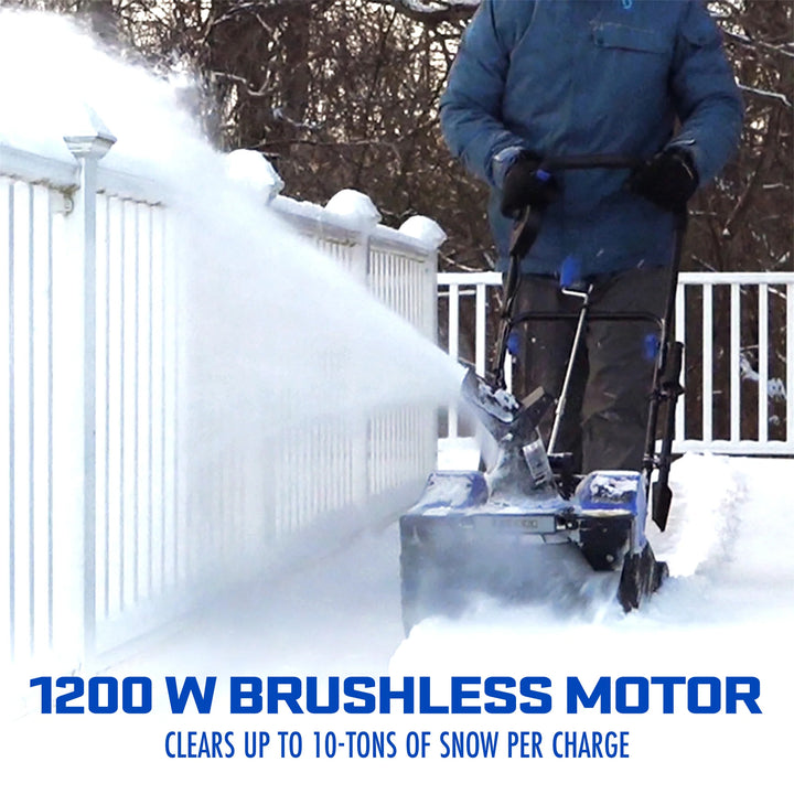Snow Joe IONMAX 24V Cordless Snow Blower with Electric Engine, 24V-X2-SB18-XR