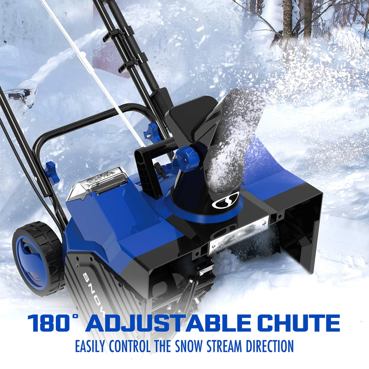 Snow Joe IONMAX 24V Cordless Snow Blower with Electric Engine, 24V-X2-SB18-XR
