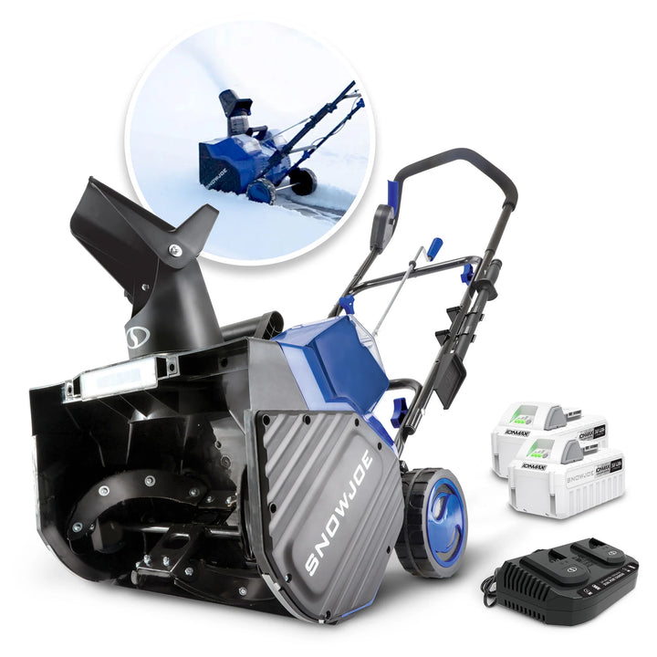 Snow Joe IONMAX 24V Cordless Snow Blower with Electric Engine, 24V-X2-SB18-XR