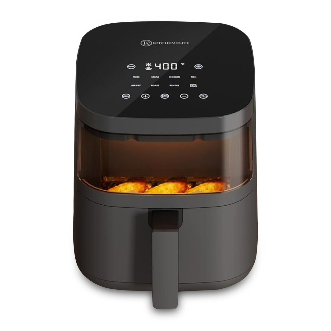 Kitchen Elite 4 Qt Digital Air Fryer Oven Cooker w/Window, Touchscreen(Open Box) - VMInnovations