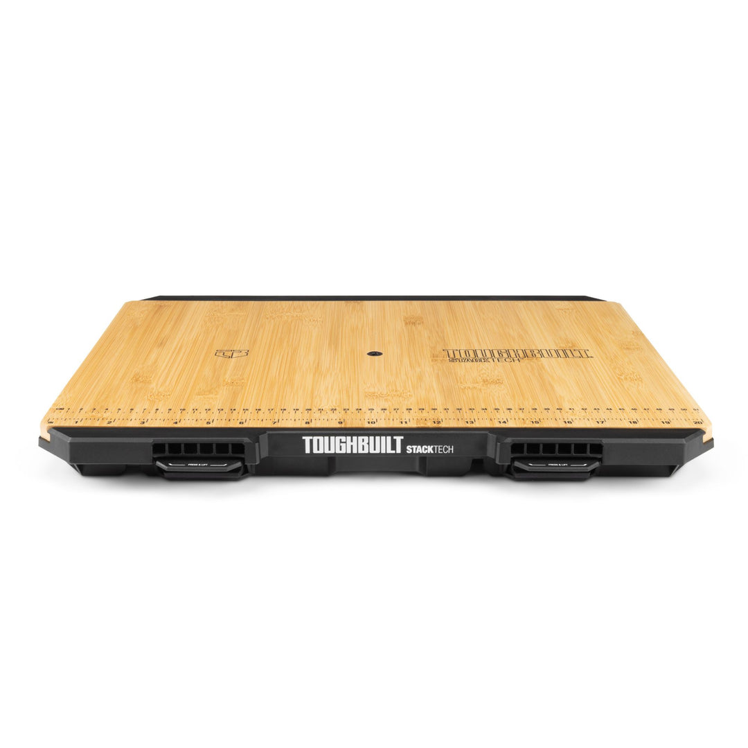 ToughBuilt StackTech Work Surface, Bamboo Wooden Flat Top Station (Open Box)