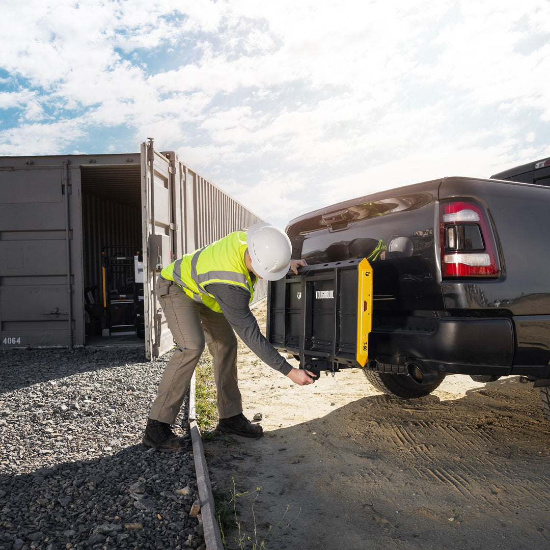 ToughBuilt StackTech Hitch Cargo Carrier, Locking Truck Mount for HitchOpen Box)