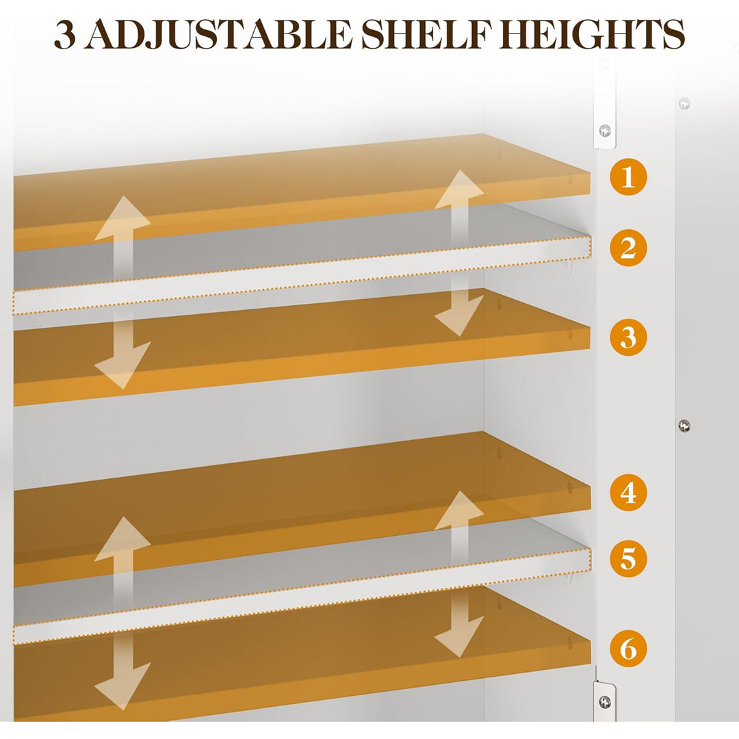 RoyalCraft Bathroom Wall Wood Medicine Cabinet with Mirror & Towel Bar(Open Box)
