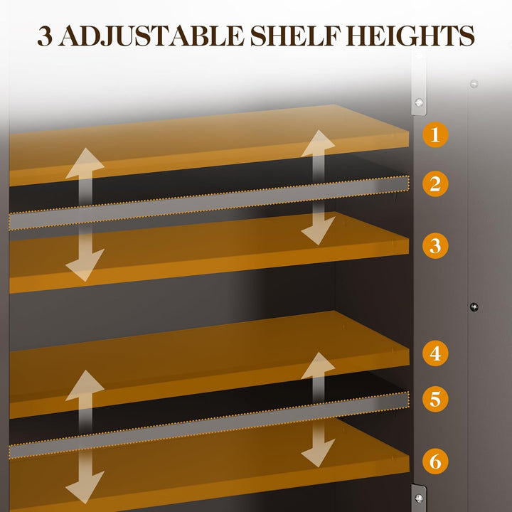 RoyalCraft Wall Wood Medicine Cabinet w/Mirror and Towel Bar, Brown (Open Box)