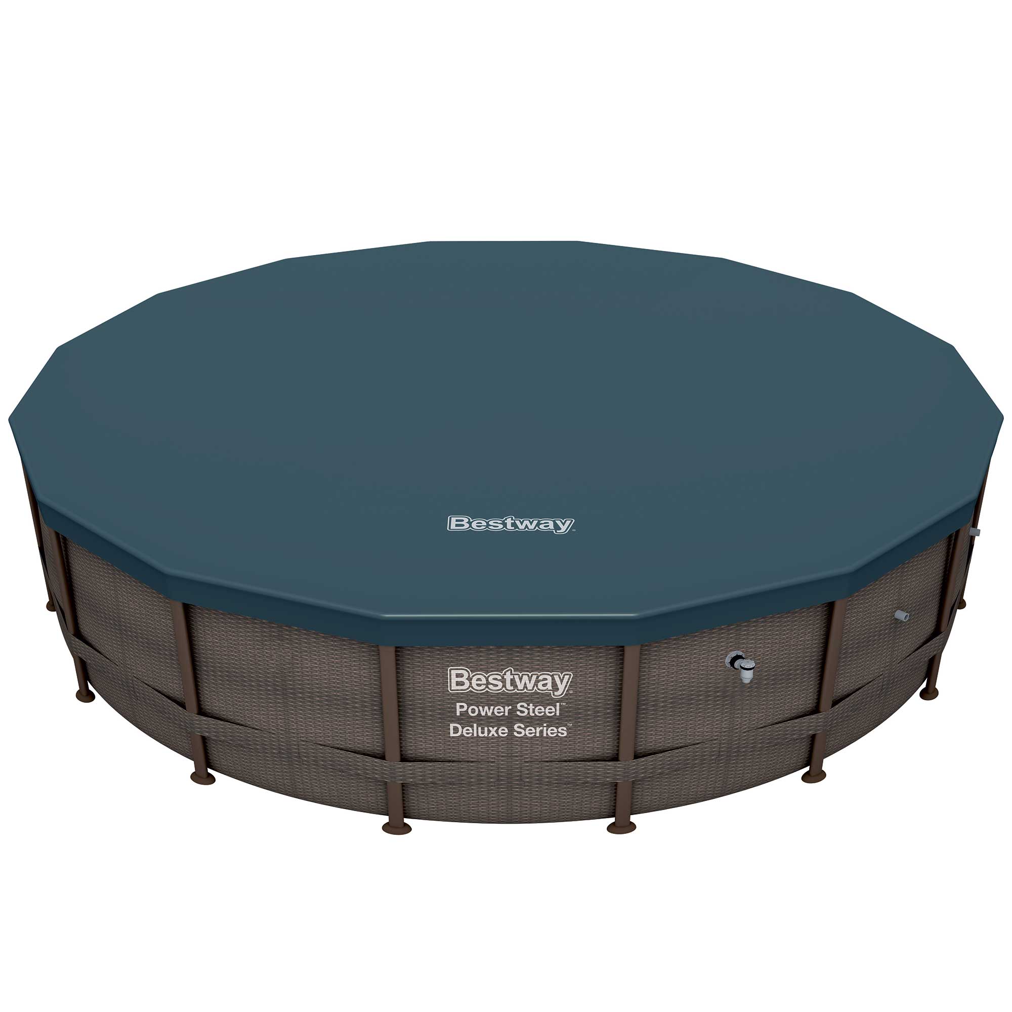 Bestway 16' x 48" Power Steel Round Frame Above Ground Pool Set & Pump (2 Pack) - VMInnovations