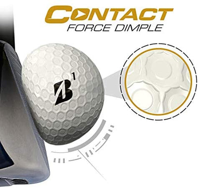 Bridgestone e12 CONTACT Series Golf Balls, Red, 12 Pack (Open Box)