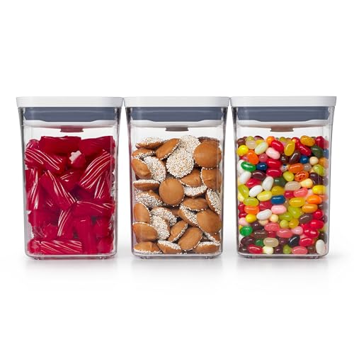 OXO Good Grips 3 Piece POP Airtight Stackable Container Set, Clear (Open Box) - VMInnovations