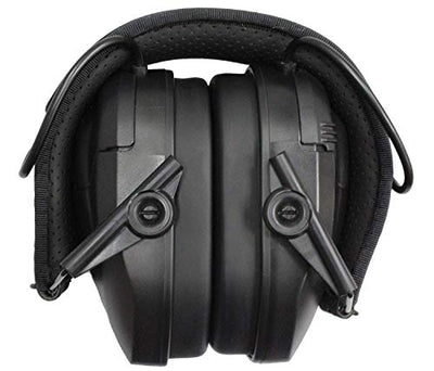 Walker's Razor Slim Shooter Black Electronic Folding Protection Earmuffs w/ Case