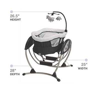 Graco 1924836 Dreamglider Baby Infant Nusery Gliding Rocking Swing, Rascal - VMInnovations