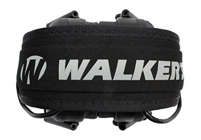 Walker's Razor Slim Shooter Black Electronic Folding Hearing Protection Earmuffs