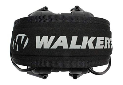 Walker's Razor Slim Shooter Electronic Hearing Protection Earmuff, Black Patriot