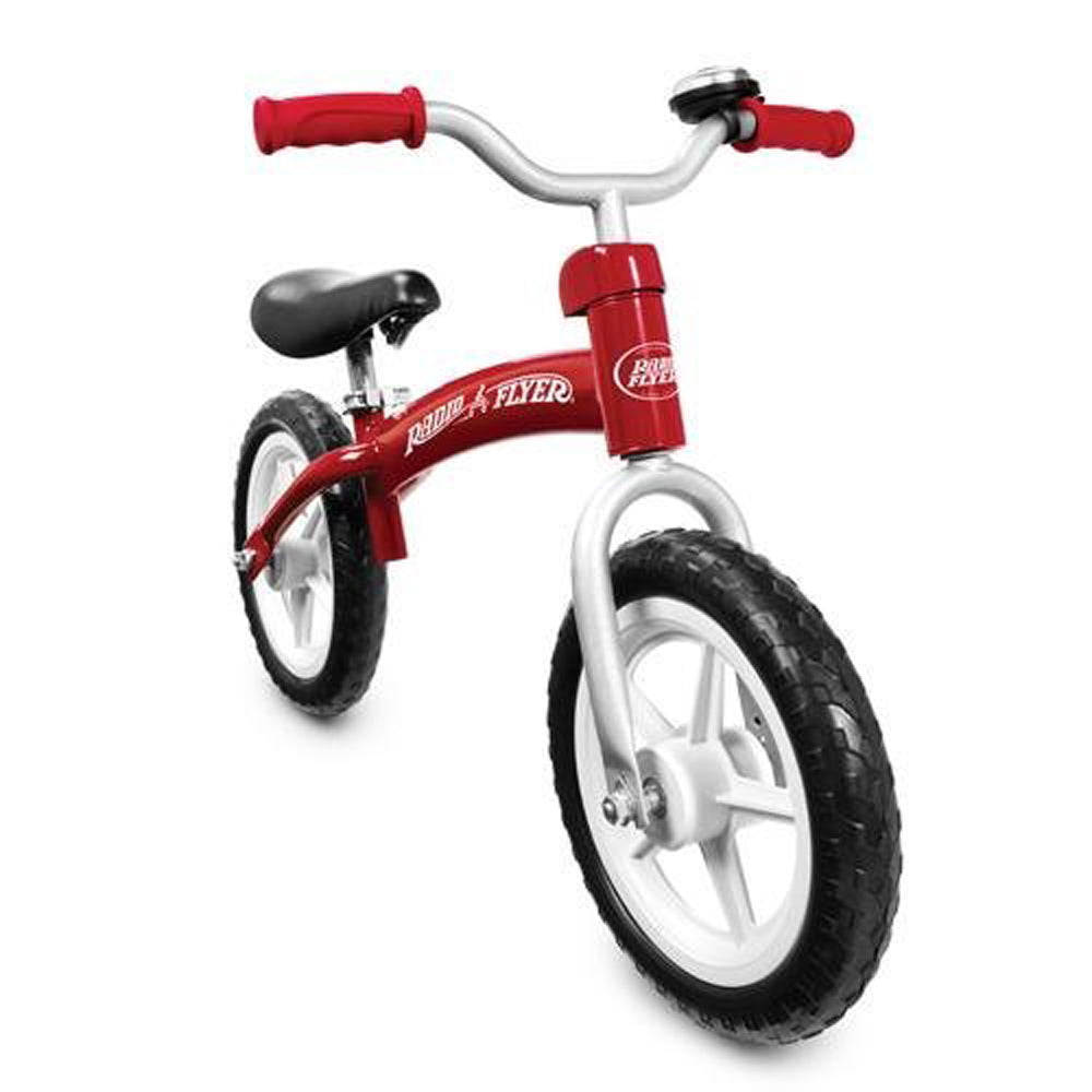 Radio Flyer Glide and Go Age 2.5 to 5 Year Old Kids Balance Bike, Red (Open Box) - VMInnovations
