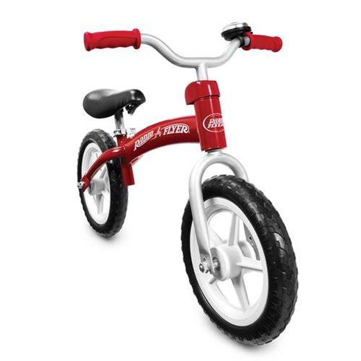 Radio Flyer Glide and Go Age 2.5 to 5 Year Old Kids Balance Bike, Red (Open Box) - VMInnovations