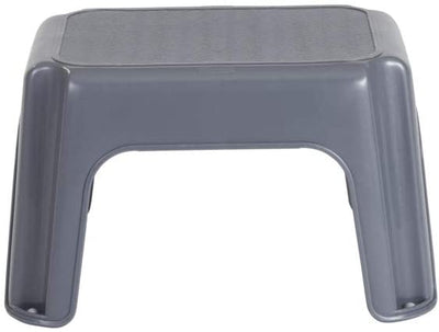 Rubbermaid Durable Plastic Kids Step Stool w/ 200 Pound Weight Capacity, Gray