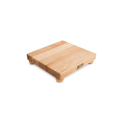 John Boos Maple Wood 12 Inch Cutting Board with Feet & Care Cream, 5 Oz (3 Pack)