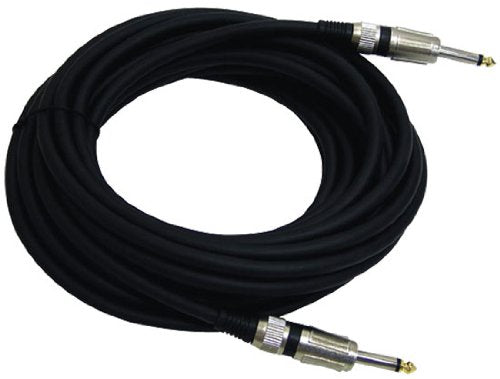 NEW PYLE PRO PPJJ30 30' FT 12 Gauge 1/4" Male to Male Speaker Audio Cable Wire