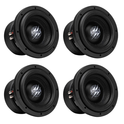 Hifonics 4 Pack ELITE 8 Inch Subwoofer, Dual Voice Coil Car Audio Speaker, 1200W - VMInnovations