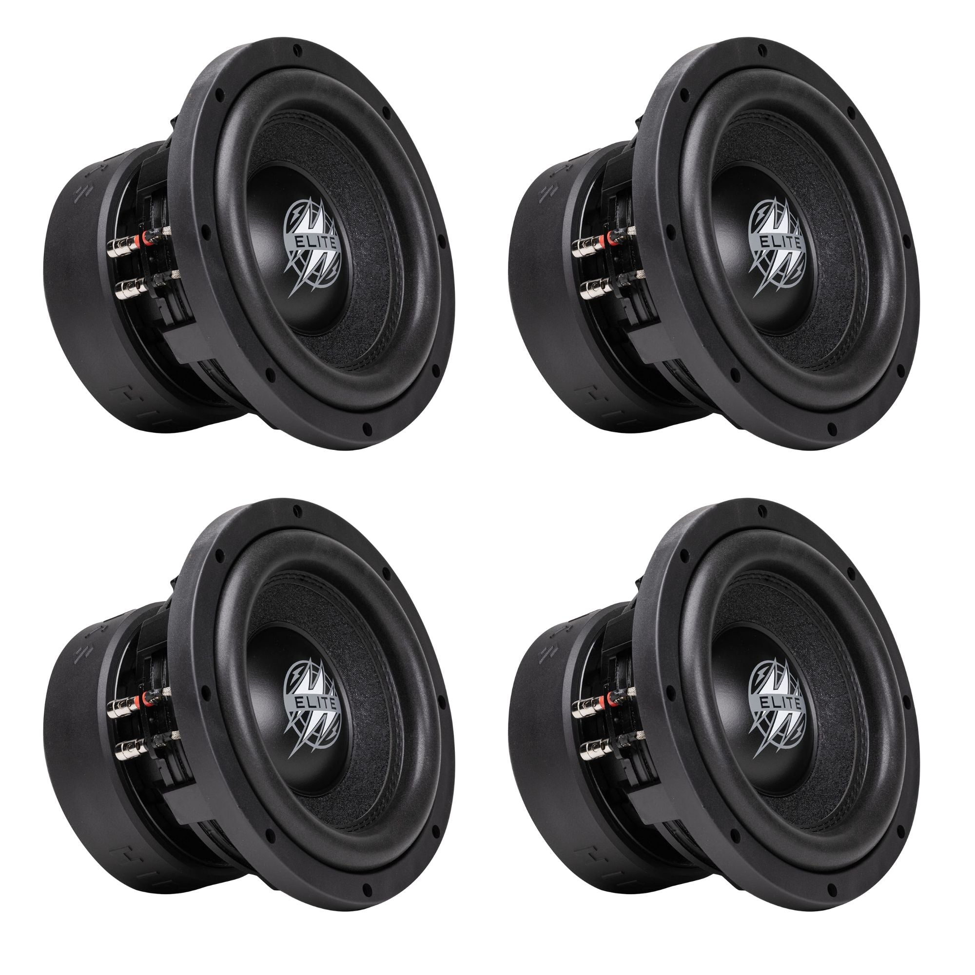 Hifonics 4 Pack ELITE 10" Subwoofer, Dual Voice Coil Car Audio Speaker, 1200W - VMInnovations