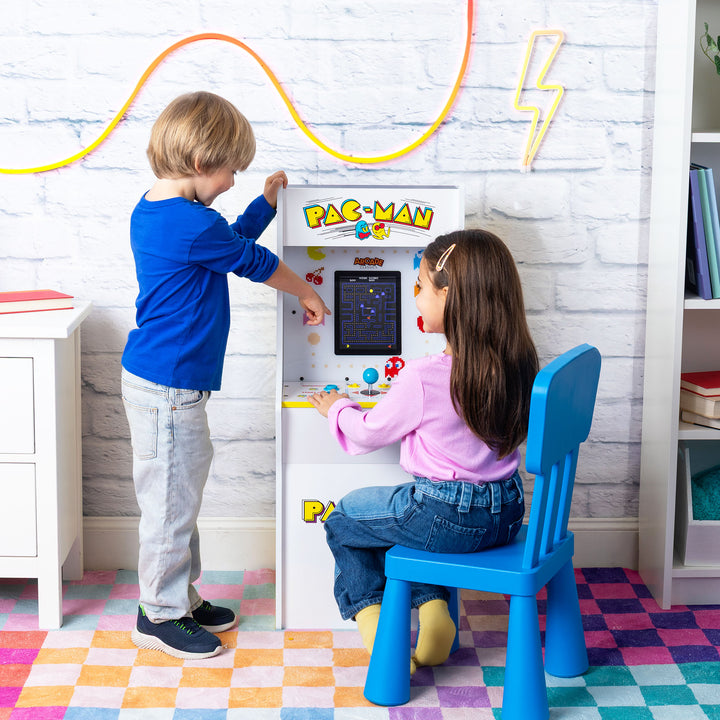 Arcade Classics Pac Man Jr Series Free Standing Arcade Game with 8 Inch Screen