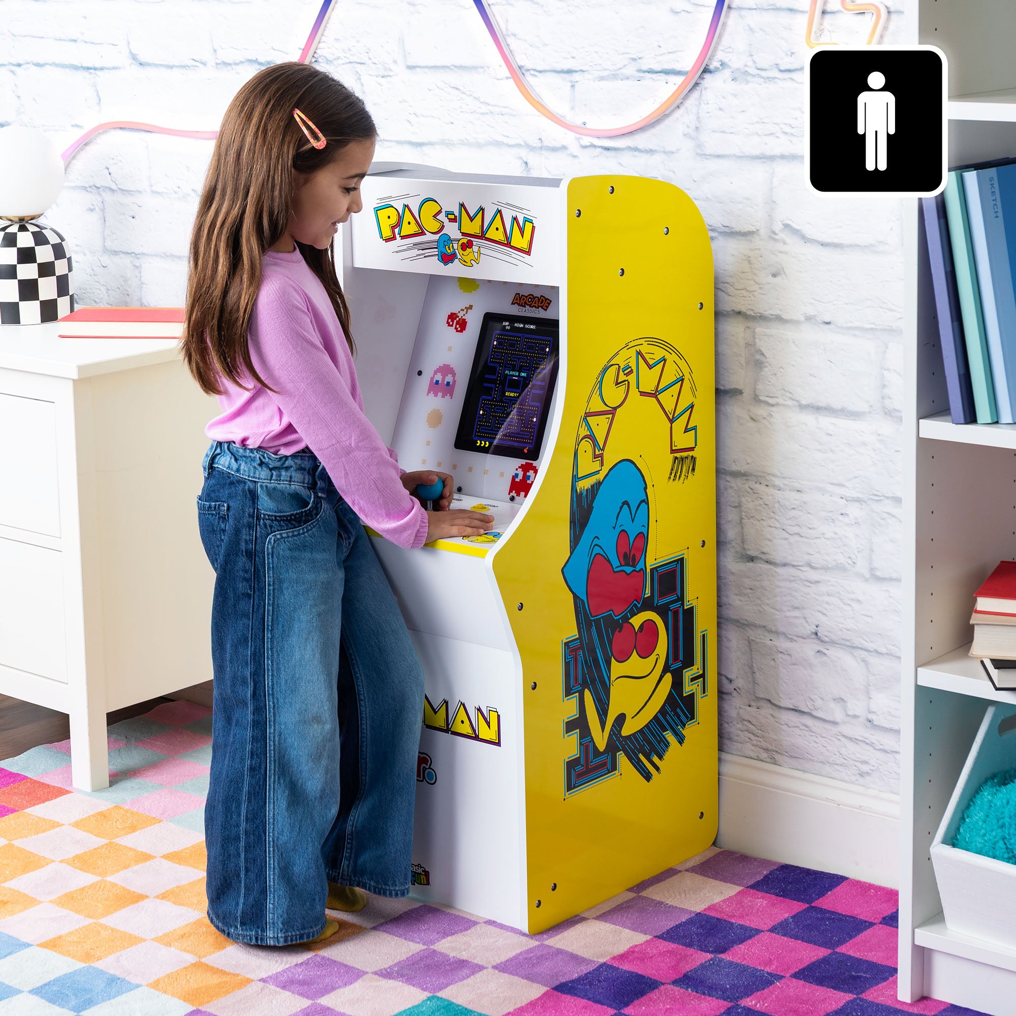 Arcade Classics Pac Man Jr Series Free Standing Arcade Game (Open Box) - VMInnovations