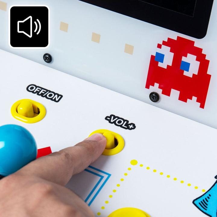 Arcade Classics Pac Man Jr Series Free Standing Arcade Game with 8 Inch Screen