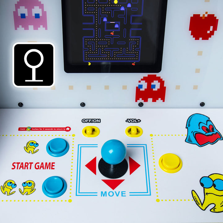 Arcade Classics Pac Man Jr Series Free Standing Arcade Game with 8 Inch Screen