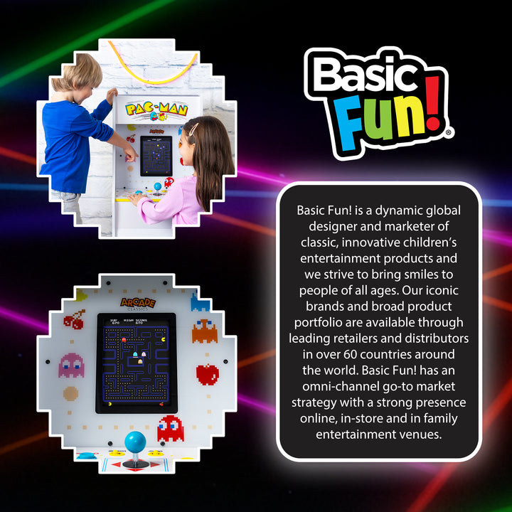 Arcade Classics Pac Man Jr Series Free Standing Arcade Game with 8 Inch Screen