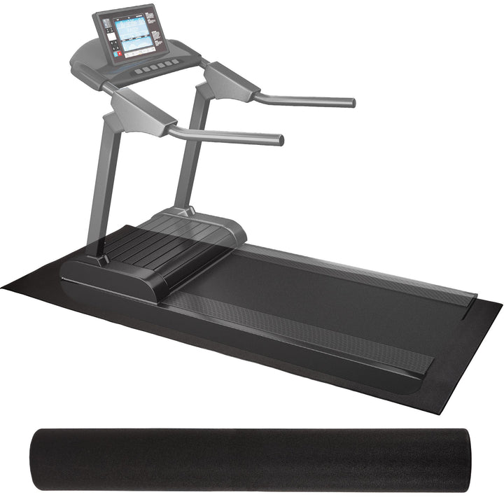 Elevon 2' x 4' High Density Gym Fitness Equipment Mat, Floor Protection, Black