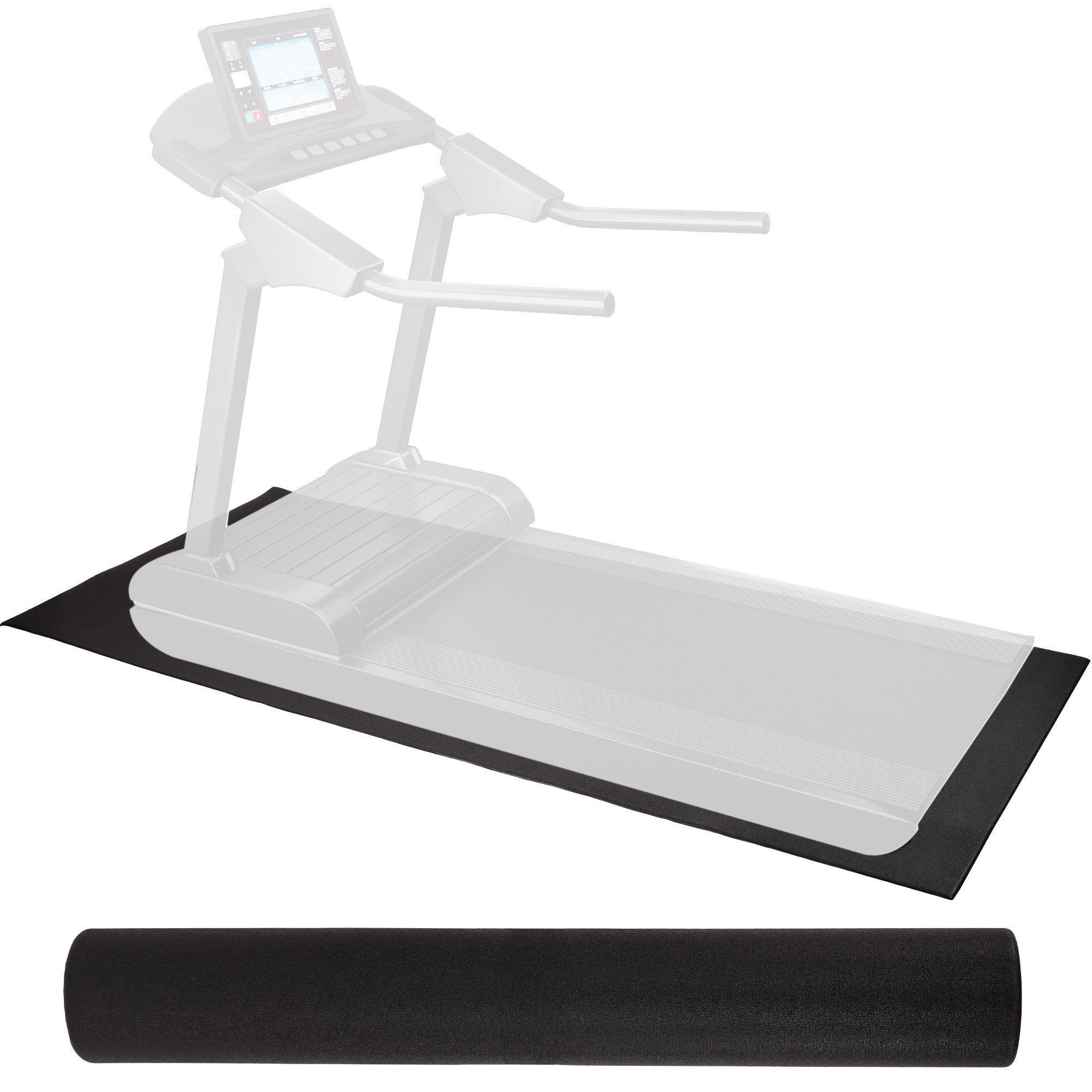 Elevon 2' x 4' High Density Gym Fitness Equipment Mat, Floor Protection, Black - VMInnovations