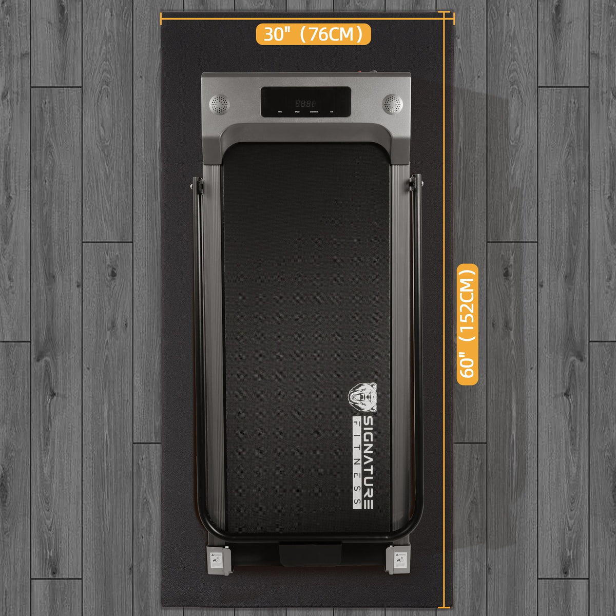 Elevon 2.5'x5' High Density Gym Fitness EquipmentMat, Floor Protection(Open Box) - VMInnovations
