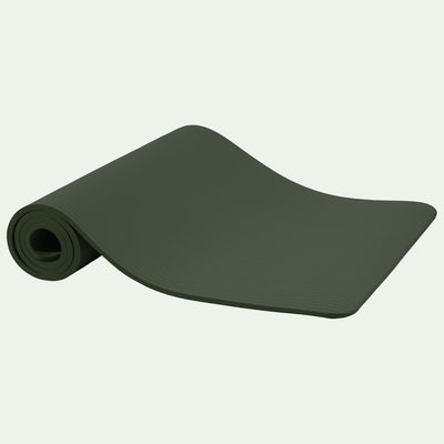 Fitvids 1/2" Thick High Density Exercise Yoga Mat, Carrying Strap, Green (Used) - VMInnovations