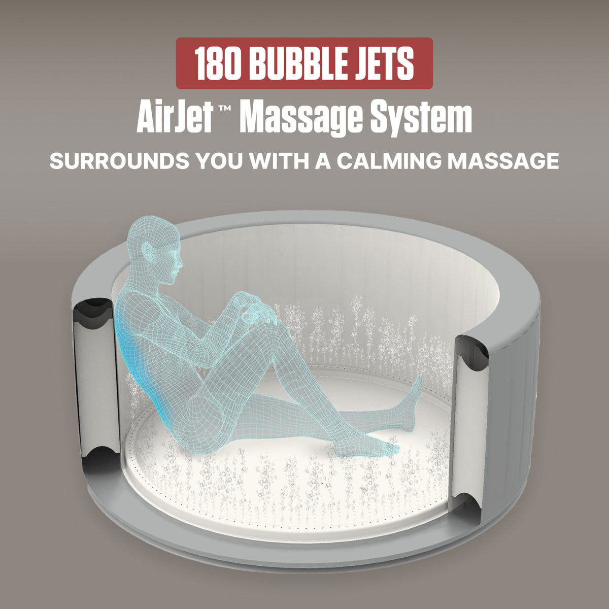Coleman Sicily  AirJet Inflatable Hot Tub with EnergySense Cover (For Parts)