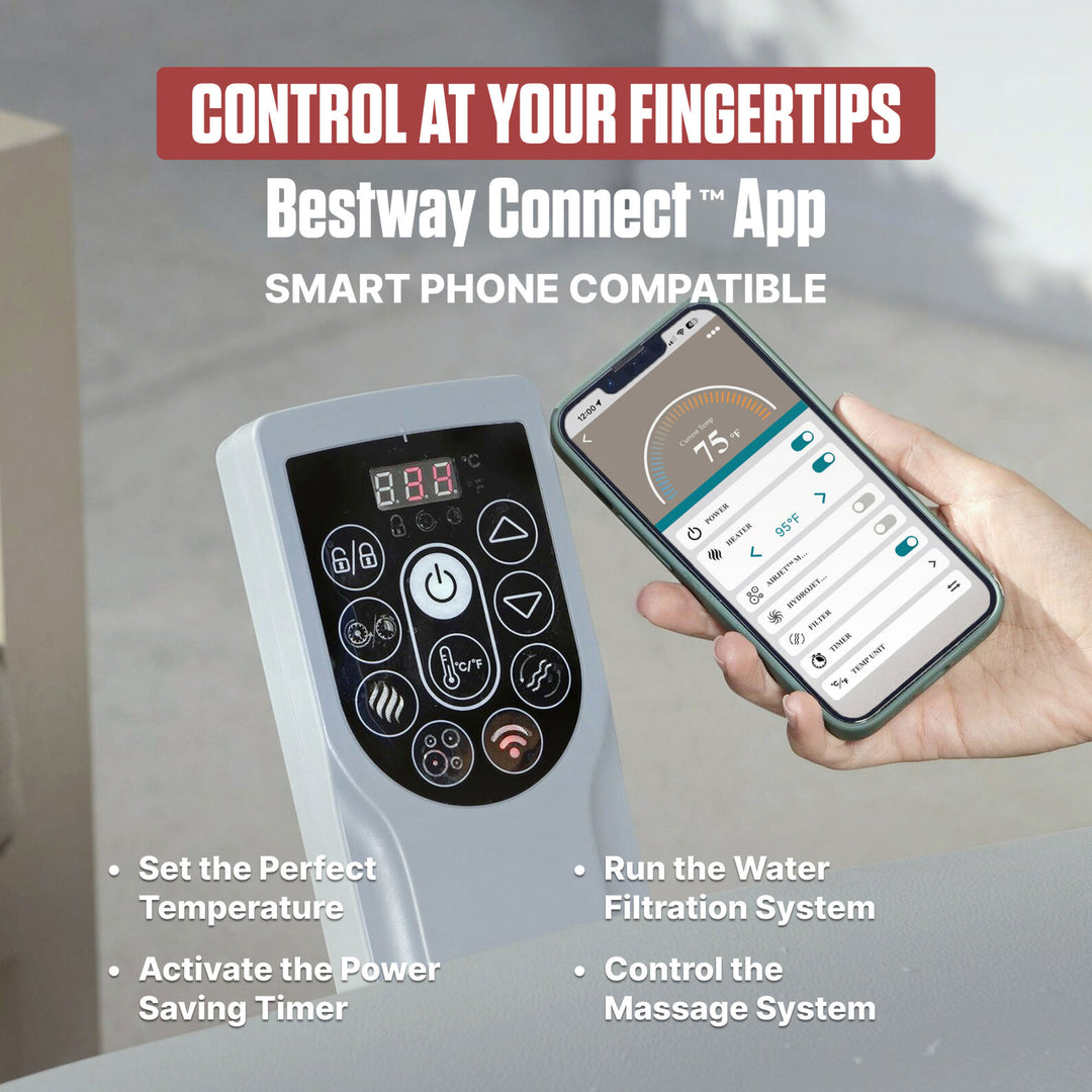 Coleman 5-7 Person AirJet Inflatable Hot Tub w/EnergySense Cover (Open Box)