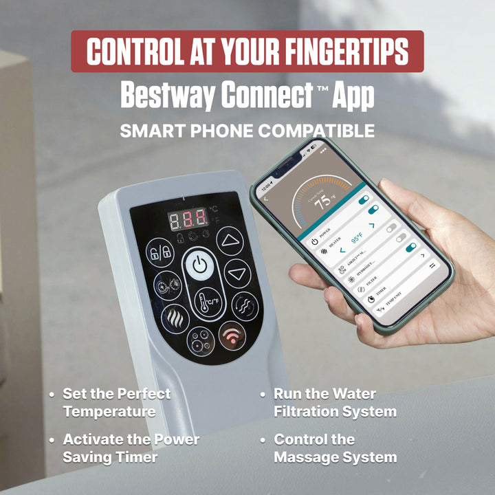 Coleman 5-7 Person AirJet Inflatable Hot Tub w/EnergySense Cover (Open Box)