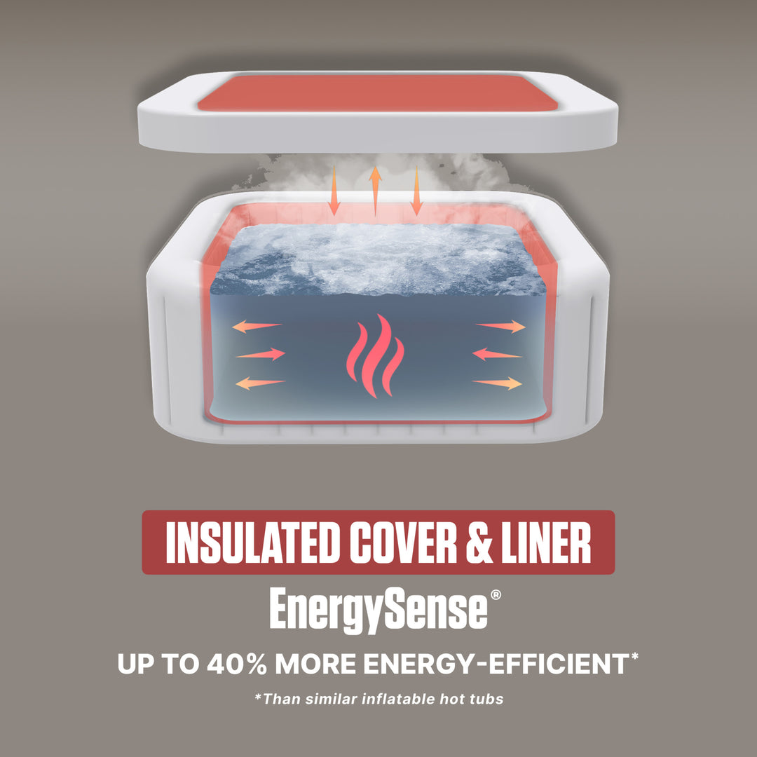 Coleman Hawaii Energy-Efficient Inflatable Hot Tub 4-6 Person with App-Control - VMInnovations