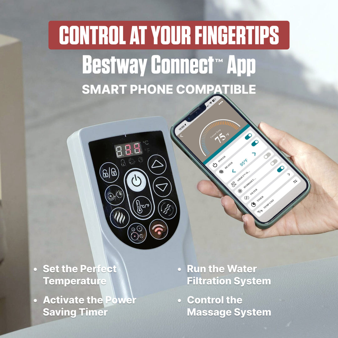 Coleman Hawaii Energy-Efficient Inflatable Hot Tub 4-6 Person with App-Control - VMInnovations