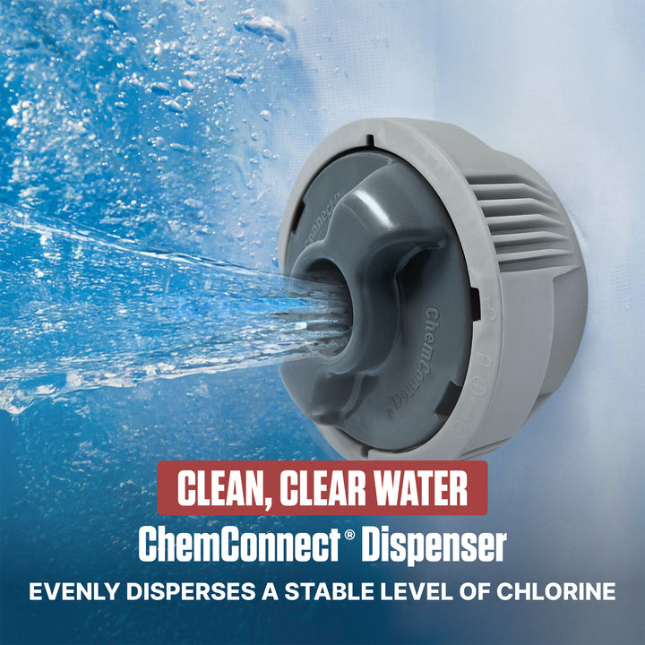 Coleman Miami 2-4 Person AirJet Inflatable Hot Tub with Cover, Black, 71"x26"